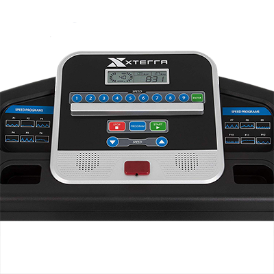 Xterra TR150 treadmill console